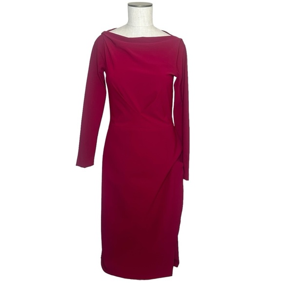 Chiara Boni La Petite Robe Bateau Neck Midi Dress Size 46 US 10 - Picture 1 of 11